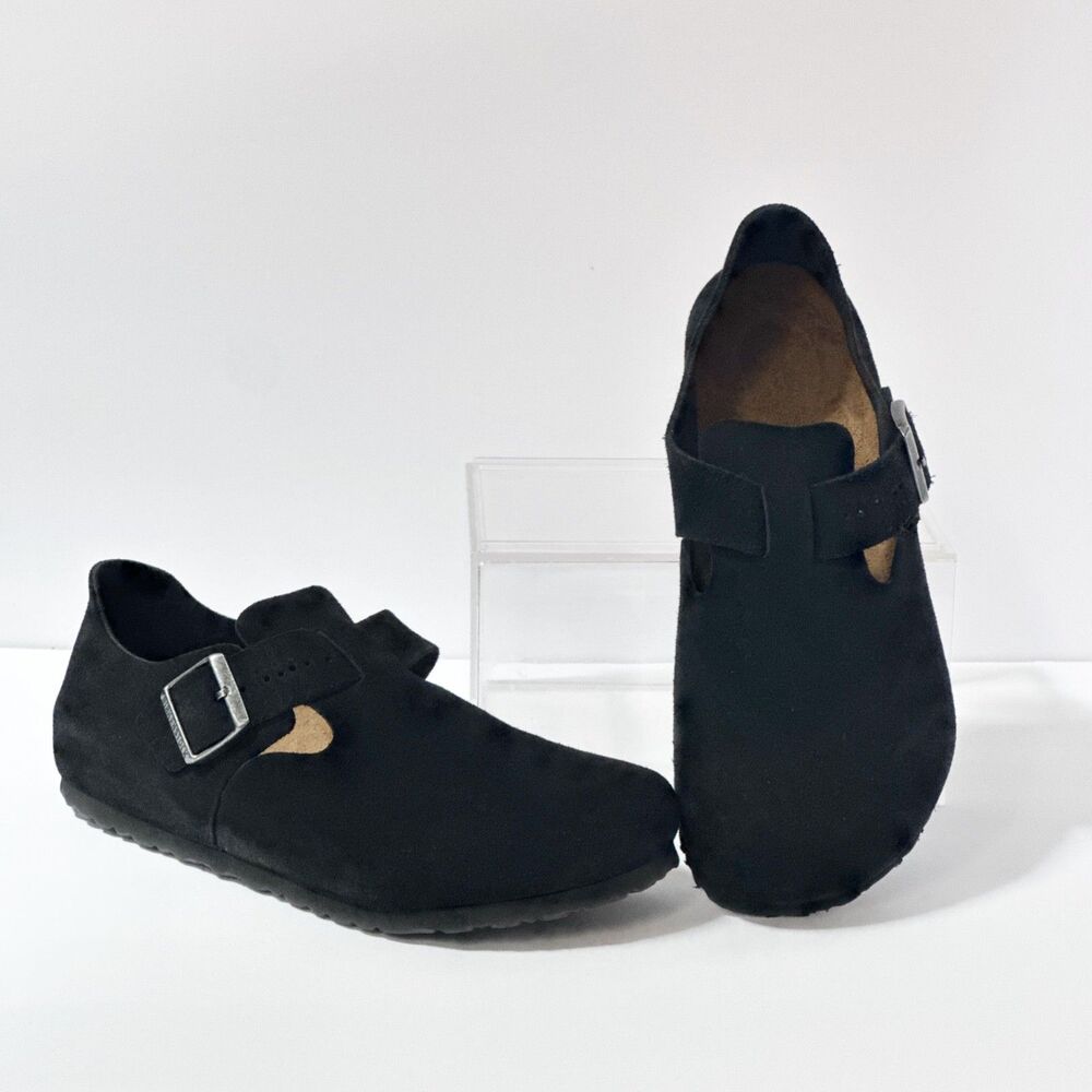Birkenstock Black Loafers & Slip-Ons